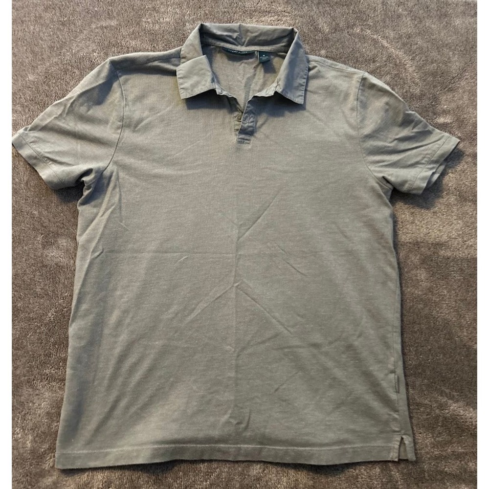 Men's Perry Ellis Polo Shirt Sz Medium Gray
